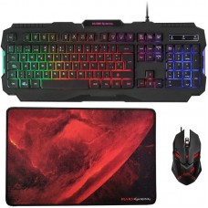 TECLADO + RATON + ALFOMBRILLA  MARS GAMING MCP118