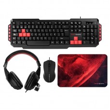 TECLADO + RATON + AURICULARES MARS GAMING MRCP1