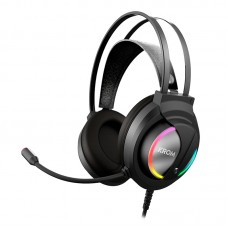 Auriculares Gaming con Micrófono Krom Kappa- Jack 3.5- USB 2.0- Negros