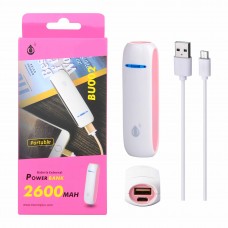 POWER BANK BU002 2600mAh ROSA