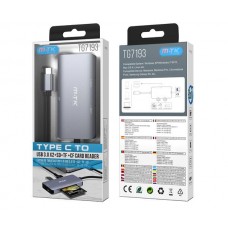 LECTOR DE TARJETAS USB-C + HUB 2 USB 3,0